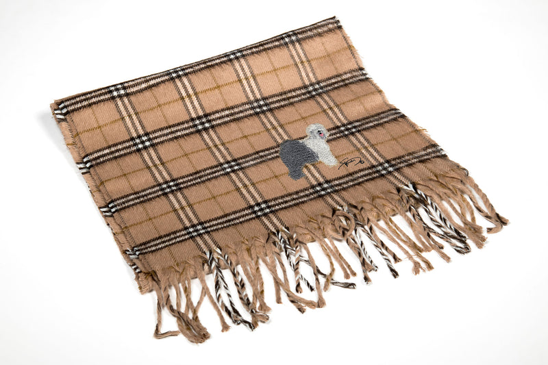 Bufanda brodada quadre fi Bobtail