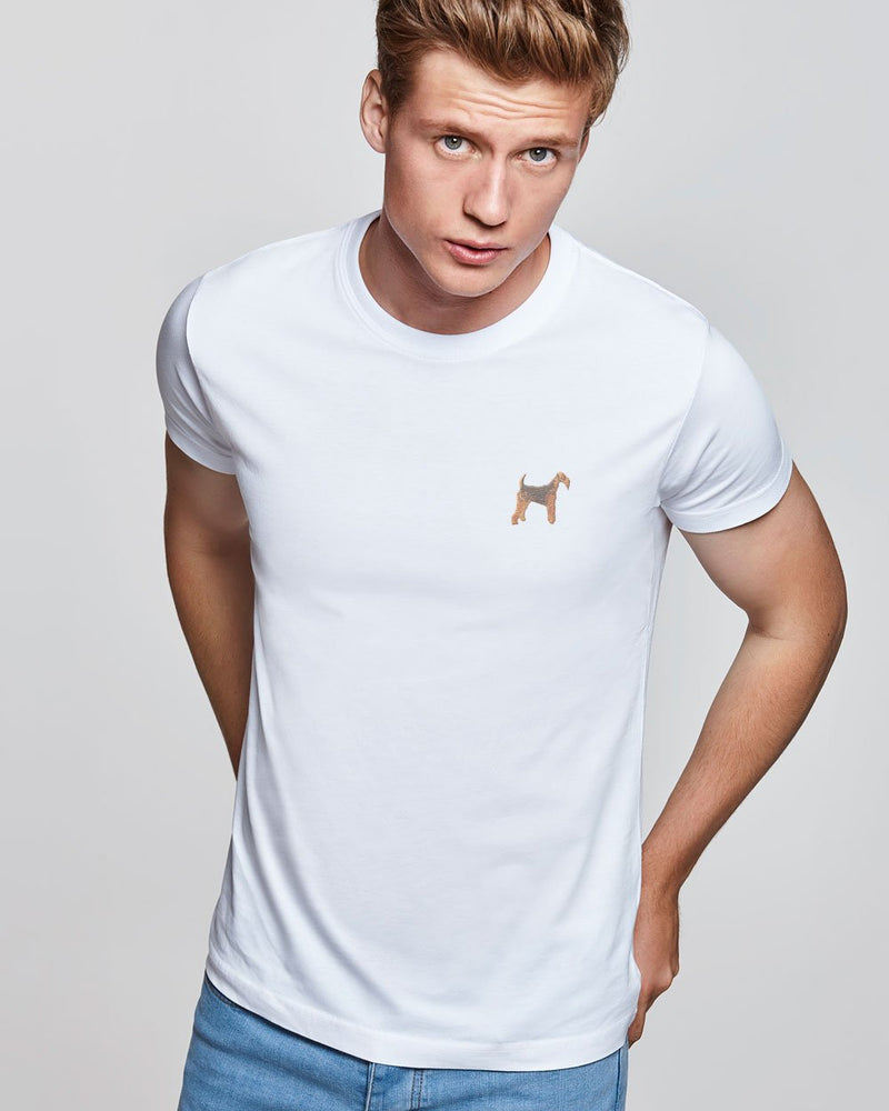 Camiseta manga corta con motivo bordado Cocker Negro